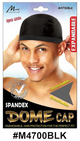 Spandex Dome Cap - Black (M4700BLK) | Stretchable, Breathable, Expandable Fit