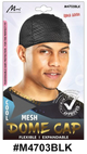 Cool Mesh Dome Cap - Black (M4703BLK) | Flexible, Expandable, Breathable