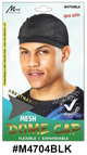 Mesh Dome Cap - Black (M4704BLK) | Flexible, Expandable, Breathable