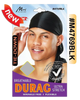Breathable Tie-Down Durag - Black (M4769BLK) | Ultra Stretch, Wrinkle-Free Design