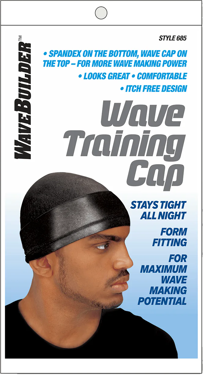 WaveBuilder Wave Training Cap - Spandex Bottom, Wave Cap Top, Maximum Wave Potential, Comfortable Fit