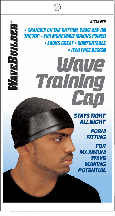 WaveBuilder Wave Training Cap - Spandex Bottom, Wave Cap Top, Maximum Wave Potential, Comfortable Fit