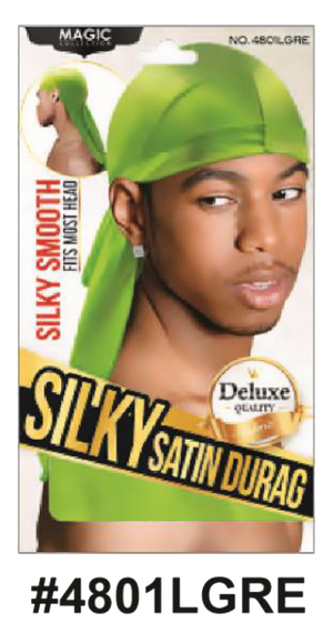 Silky Satin Durag in Multi Color (#4801), designed for comfort and wave maintenance.