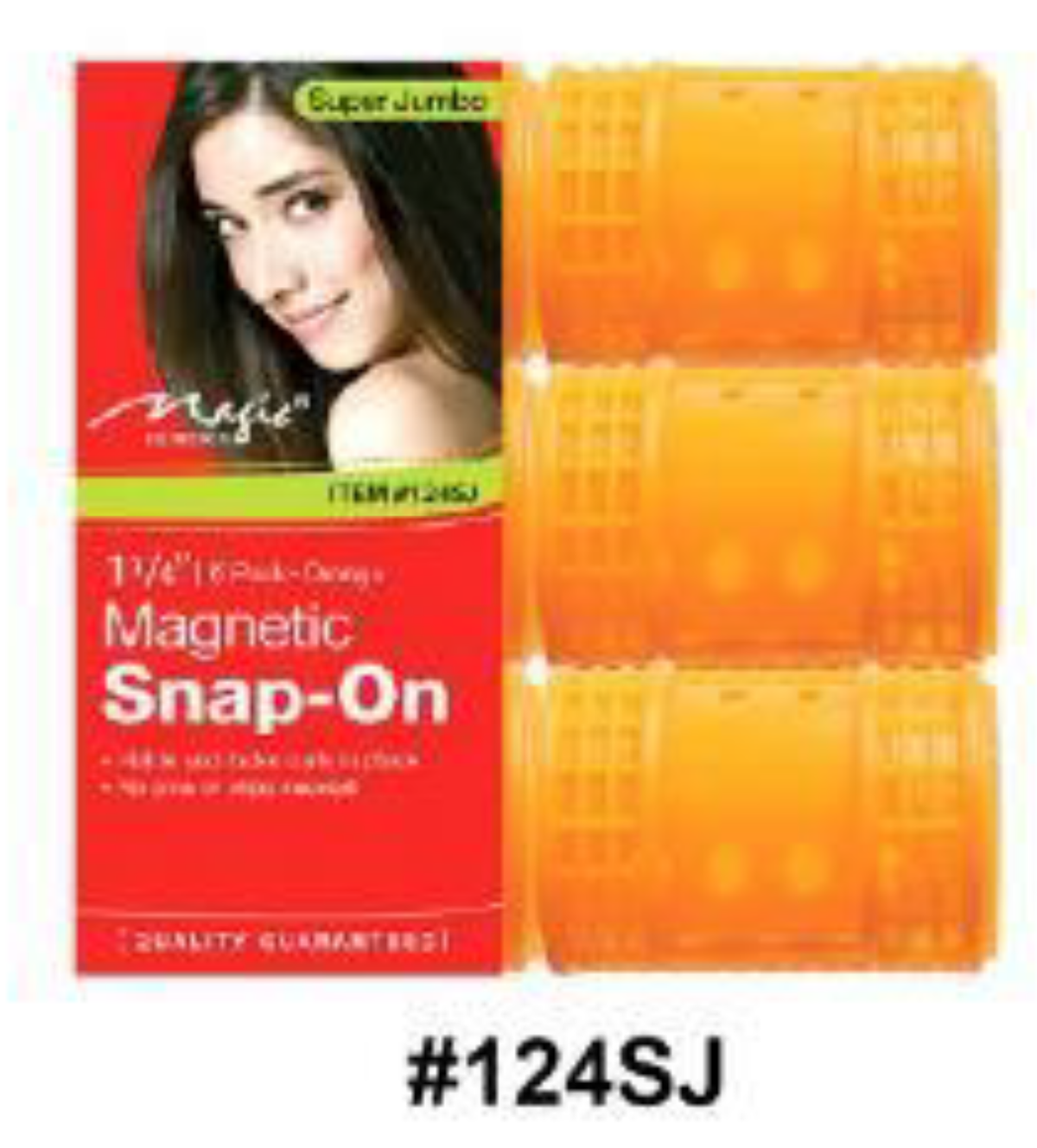 Magic Collection, Magnetic Snap-On Rollers, #124J, #124S, #124M, #124L, #124XL #124SJ