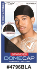 Magic Spandex Dome Cap - Expandable & Cool Spandex - Black - #4796BLA