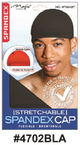 Magic Collection Stretchable Spandex Cap - Flexible & Breathable - Red - #4702AST