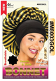 Jumbo Satin Bonnet - Smooth & Thick with Striped Design - M8003 Series (SIL, BLK, GOL)