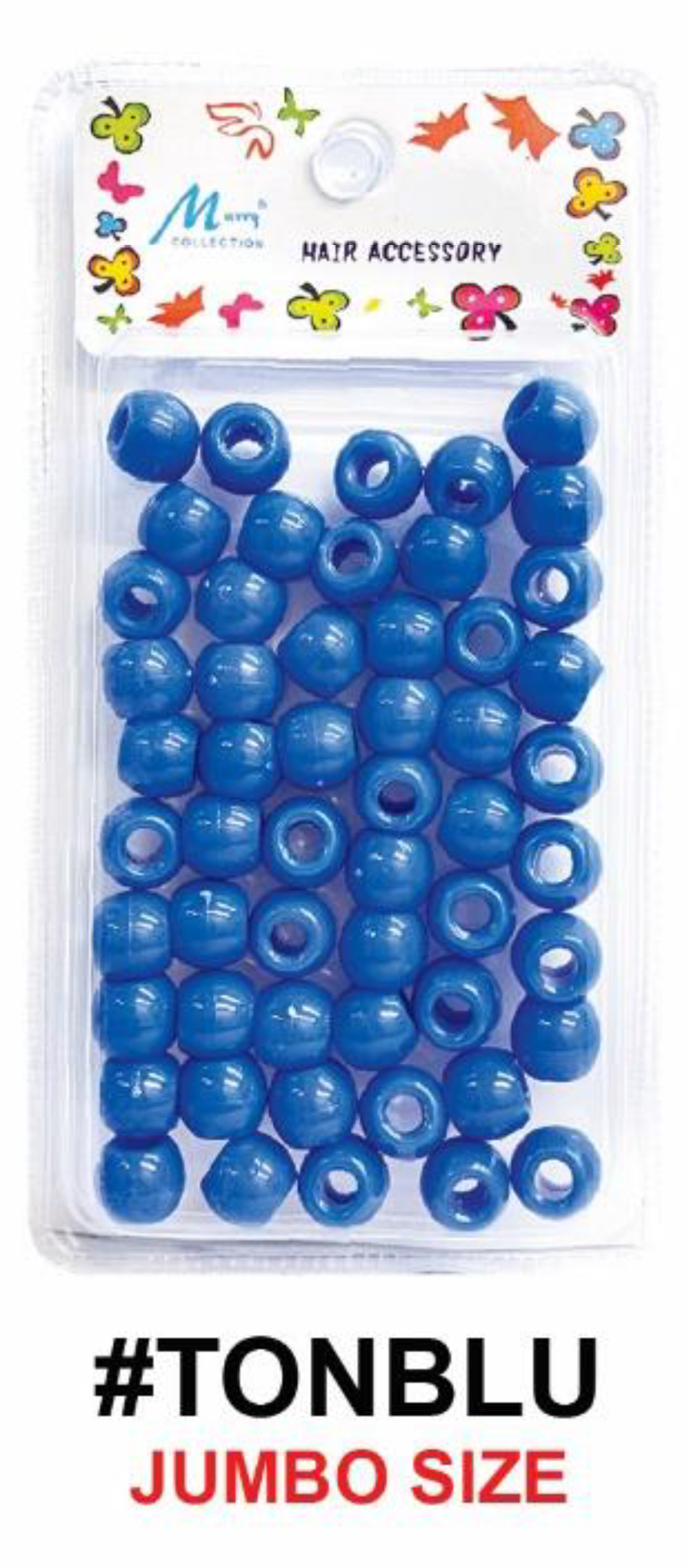 Murry Collection, Jumbo Hair Beads, #TONCRY - #TONBW, Multi-Color