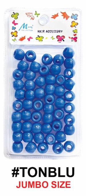 Murry Collection, Jumbo Hair Beads, #TONCRY - #TONBW, Multi-Color