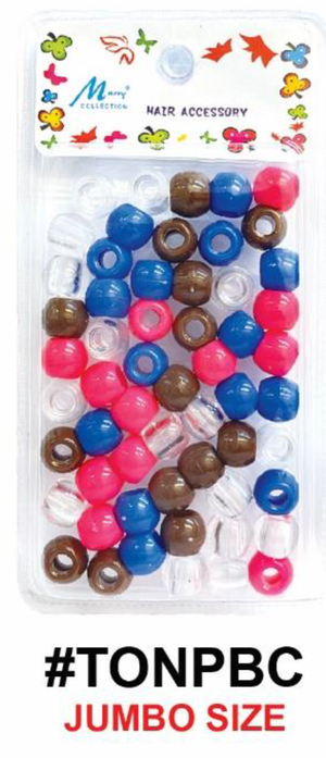 Murry Collection, Jumbo Hair Beads, #TONCRY - #TONBW, Multi-Color