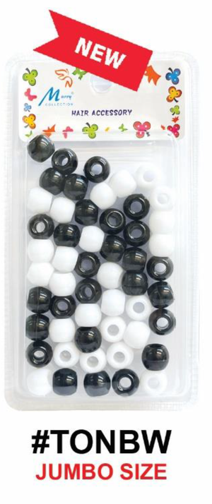Murry Collection, Jumbo Hair Beads, #TONCRY - #TONBW, Multi-Color
