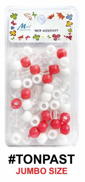 Murry Collection, Jumbo Hair Beads, #TONCRY - #TONBW, Multi-Color