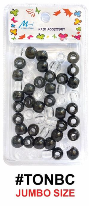 Murry Collection, Jumbo Hair Beads, #TONCRY - #TONBW, Multi-Color