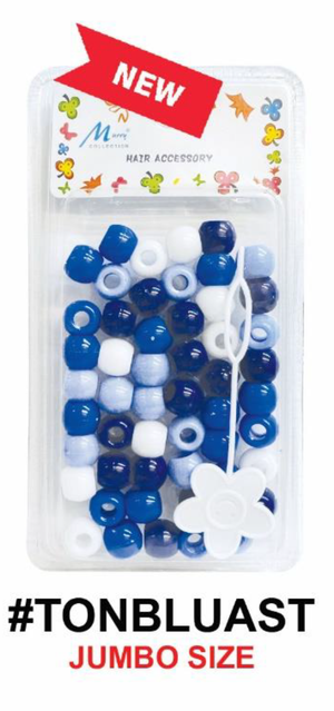 Murry Collection, Jumbo Hair Beads, #TONCRY - #TONBW, Multi-Color