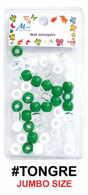 Murry Collection, Jumbo Hair Beads, #TONCRY - #TONBW, Multi-Color