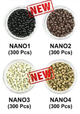 Nano Rings for Hair Extensions, 300 PCS, #NANO, Black/Brown/Blonde/Light Blonde