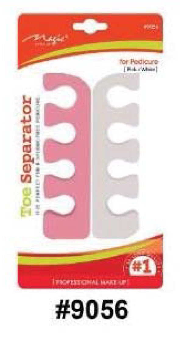 Magic Collection Toe Pedicure Separator - Pink & White