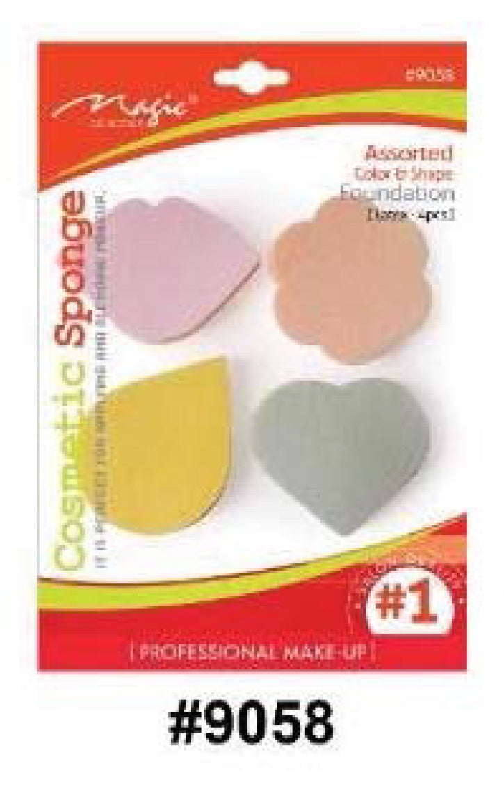 Magic Collection Assorted Mix Shapes Sponge - 4 Pack