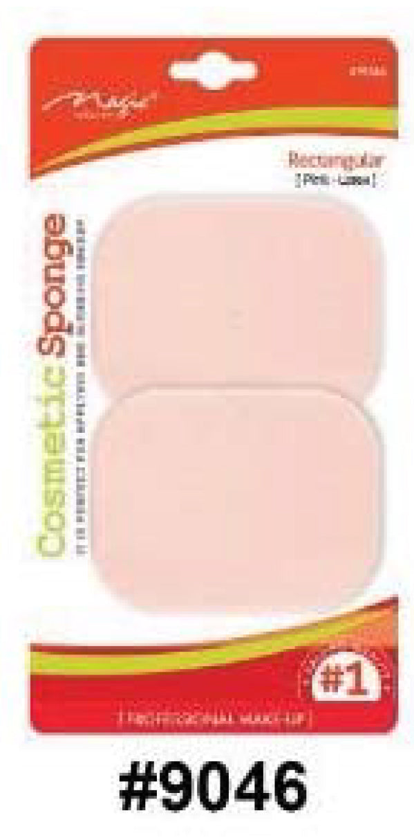 Magic Collection Rectangular Cosmetic Sponge - 2 Pack Professional Set