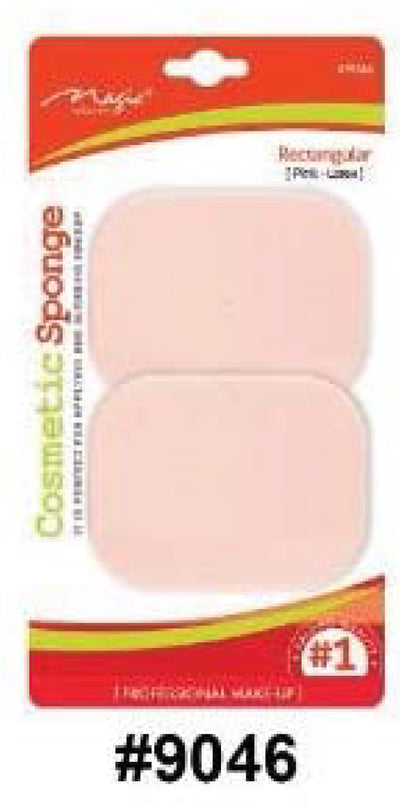 Magic Collection Rectangular Cosmetic Sponge - 2 Pack Professional Set