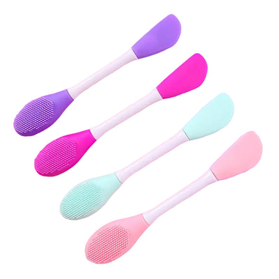 Double-Ended Silicone Facial Brush - Professional Cleansing & Exfoliating Tool 1pc
