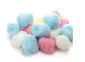 Pretty Cotton Wool Balls - Assorted Colors Approx 100