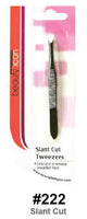 Beauty Icon Slant Cut Tweezers - Extra Grip for Unwanted Hairs #222