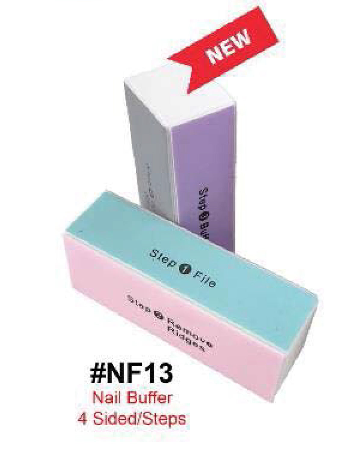 Nail Buffer 4 Sided Steps - Professional Buffing Block #NF13