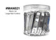 Large Nail Cutters Jar - 36 Pieces Professional Clippers #MAN021