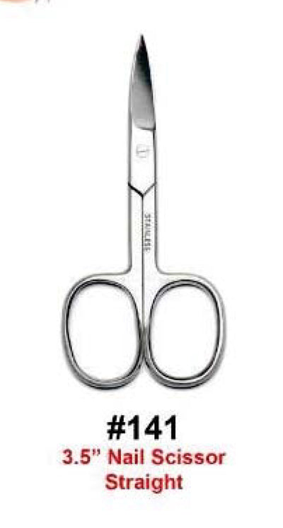 3.5" Nail Scissor Straight - Professional Stainless Steel #141