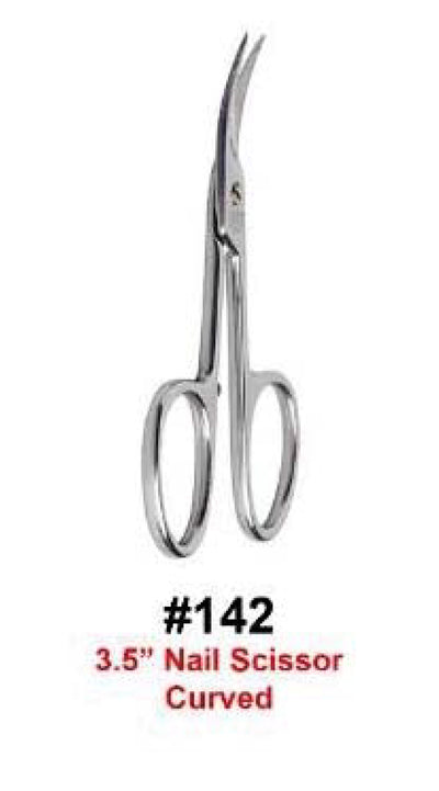 3.5" Nail Scissor Curved - Professional Stainless Steel #142