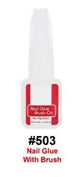 Nail Glue With Brush - Professional Brush-On Application #503