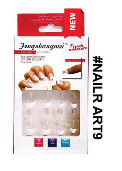 French Manicure Artificial Nail Tips - Clear Pink Tint #NAILART9