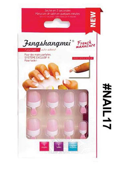French Manicure Artificial Nail Tips - Soft Pink Base #NAIL17