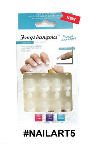 French Manicure Nail Tips - Elegant French Style #NAILART3