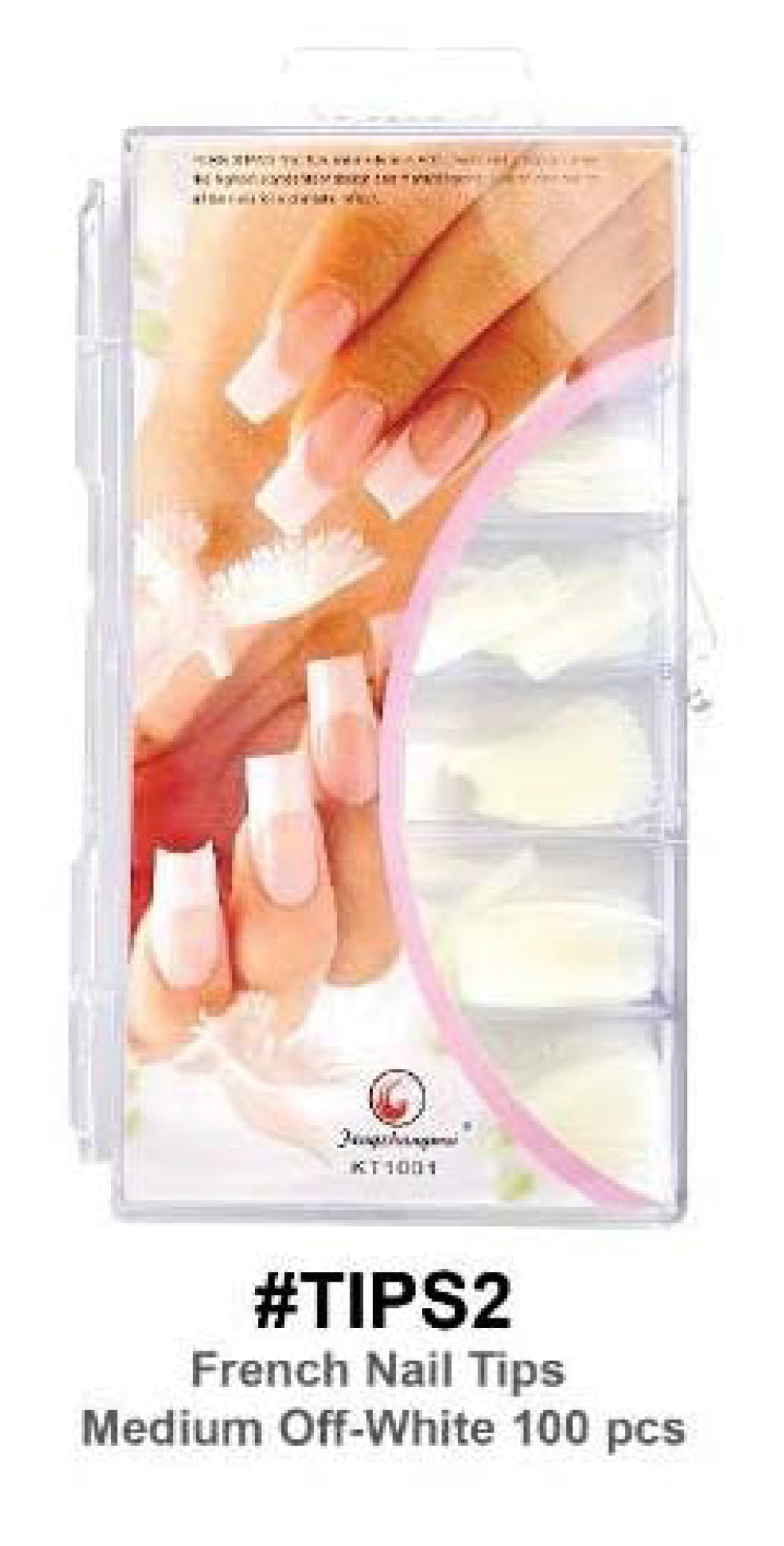 French Nail Tips - Medium Off-White 100pcs #TIPS2