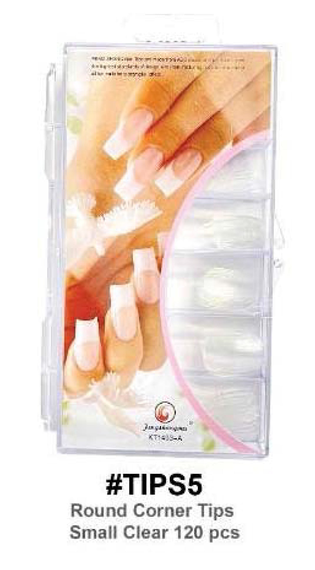 Round Corner Tips - Small Clear 120pcs #TIPS5