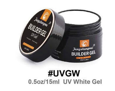 Two jars of Zengshangmei Builder Gel on a white background
