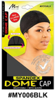 Spandex Dome Cap - X-Large Size - Black - #MY006BLK
