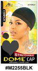 Stretchable Spandex Dome Cap - Black - #M2255BLK
