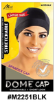 Spandex Dome Cap - Large Size & Extra Large Size - Black - #M2251BLK & #M2251XLBLK