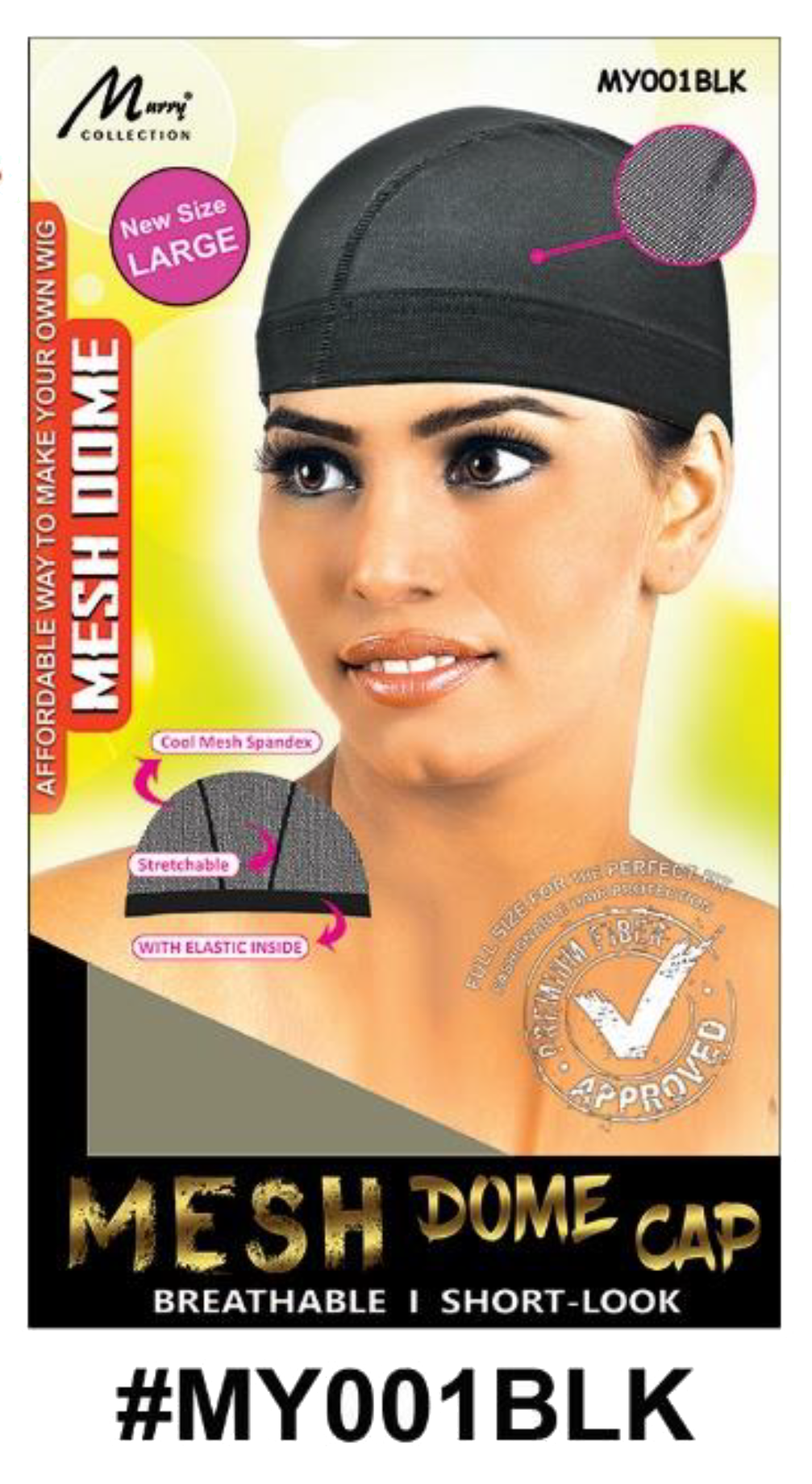 Satin Sleep Cap - Extra Large 21" - Black & Assorted - #M2122BLK & #M2122AST