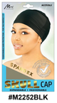 Spandex Skull Cap - Expandable - Black - #M2252BLK