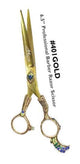 6.5" Professional Barber Razor Scissor Gold #401GOLD