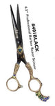 6.5" Professional Barber Razor Scissor Black #401BLACK