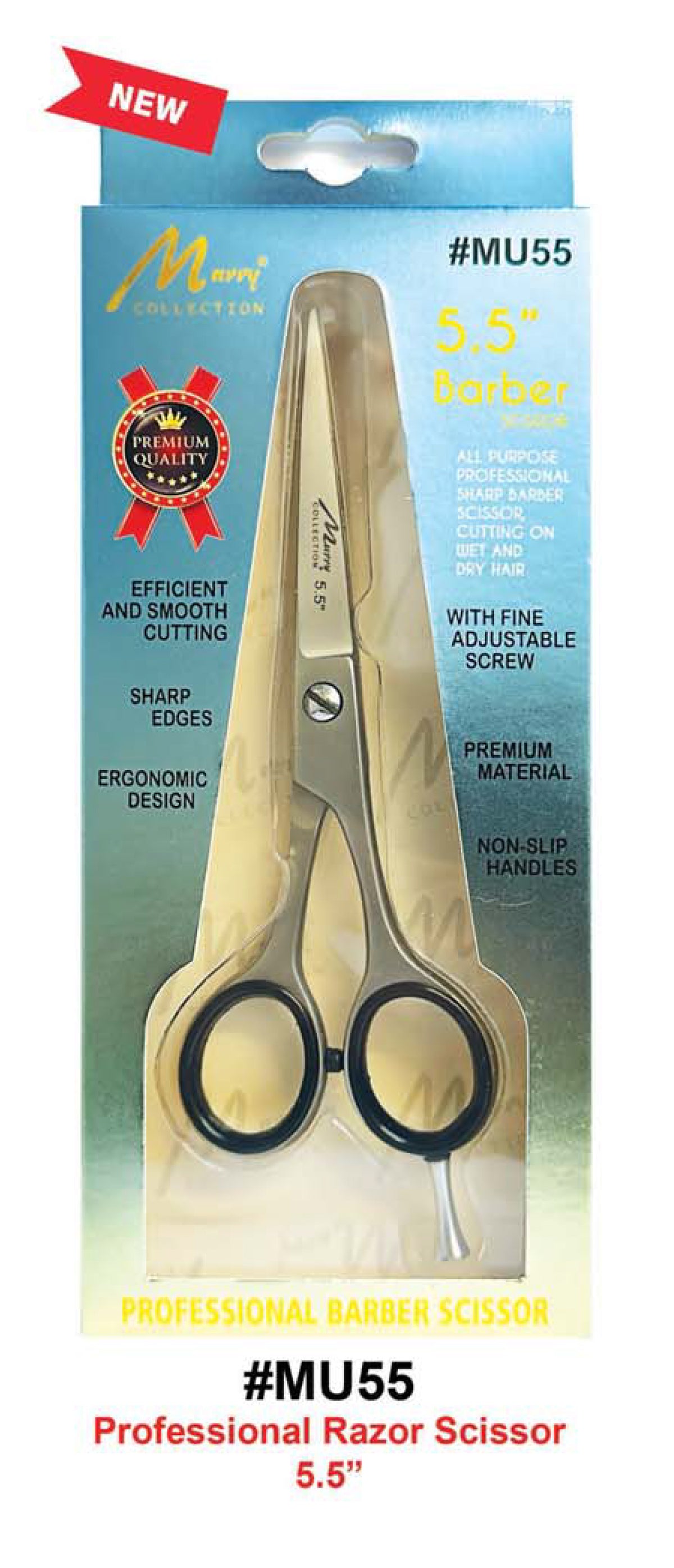 Marry Collection 5.5" Professional Razor Scissor #MU55