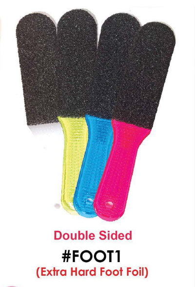 Double Sided Extra Hard Foot Foil Assorted Colours #FOOT1