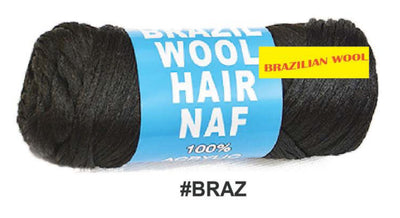 Brazilian Wool Hair NAF 100% Acrylic #BRAZ