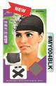 Adjustable Mesh Dome Cap - Black - Wide Elastic Band - #MY004BLK