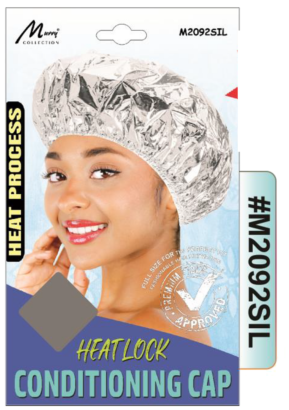 "Heat Lock Conditioning Cap in Silver (#M2092SIL) - Ideal for Professional and Home Use."
